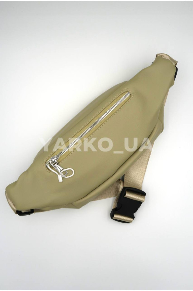 Сумка-бананка для дівчат 996385 екошкіра оливковий Fashion 27 х 15 х 7 (р)