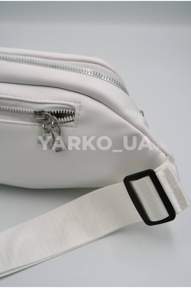 Сумка-бананка для дівчат 996385 екошкіра білий Fashion 27 х 15 х 7 (р)