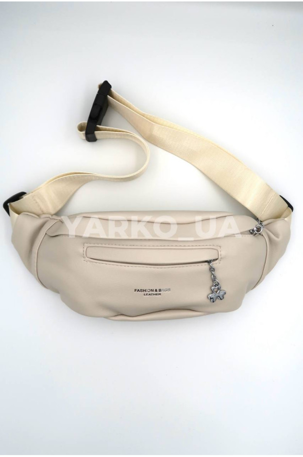 Сумка-бананка для дівчат 996385 екошкіра кремовий Fashion 27 х 15 х 7 (р)