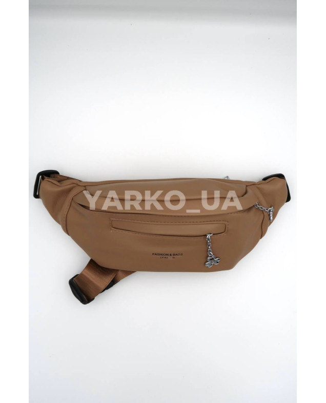 Сумка-бананка для дівчат 996385 екошкіра бежевий Fashion 27 х 15 х 7 (р)