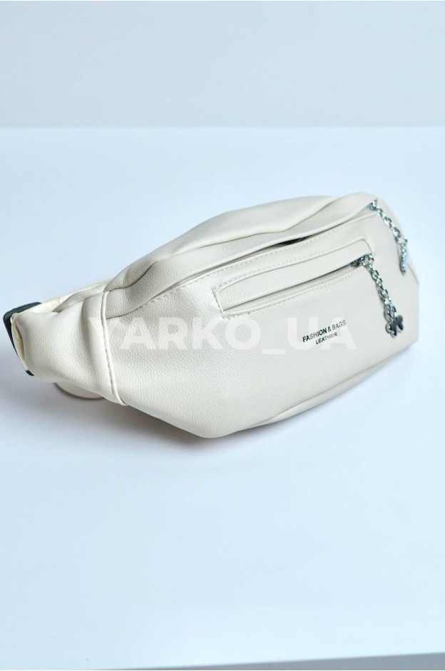 Сумка-бананка для дівчаток на кожен день 996386 екошкіра кремовий Fashion leather 25 х 10 х 9 см