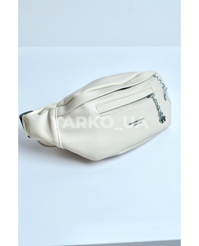 Сумка-бананка для дівчаток на кожен день 996386 екошкіра кремовий Fashion leather 25 х 10 х 9 см