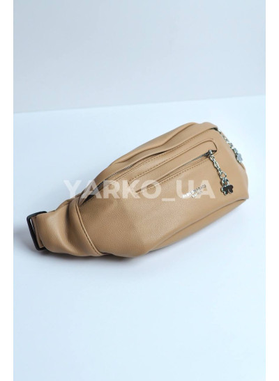 Сумка-бананка для дівчаток на кожен день 996386 екошкіра бежевий Fashion leather 25 х 10 х 9 см