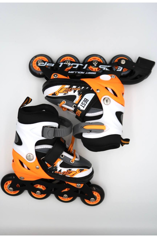 Ролики Best roller для дітей 75677-M оранж колесо d=7 см в сумці 34-37(р)
