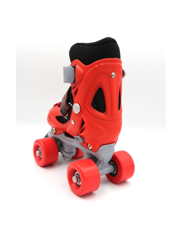 Ролики для дітей 5490-XS червоний колеса PVC d=4,5 см в сумці 27-30(р)
