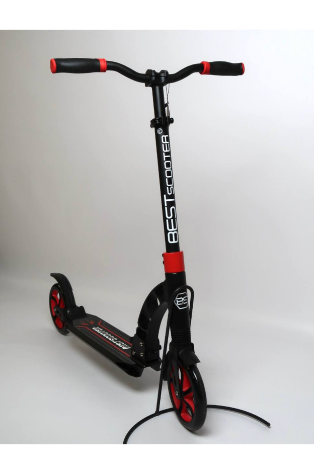 Самокат Best Scooter для дітей 42923 червоний колеса PU 200 мм 2 амортизатора