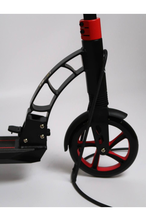 Самокат Best Scooter для дітей 42923 червоний колеса PU 200 мм 2 амортизатора