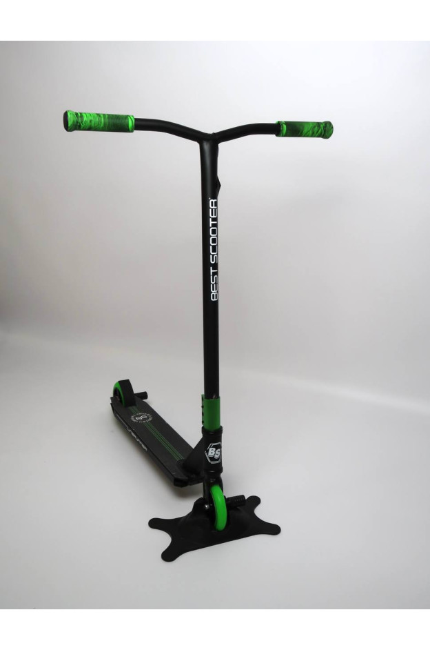 Самокат Best Scooter для дітей LR-71405 алюміній чорний/зелений трюковий LineRunner колеса PU d=110 мм
