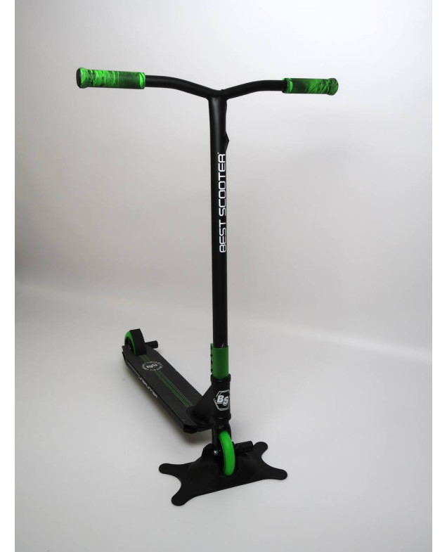 Самокат Best Scooter для дітей LR-71405 алюміній чорний/зелений трюковий LineRunner колеса PU d=110 мм