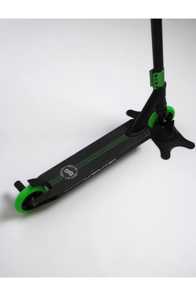 Самокат Best Scooter для дітей LR-71405 алюміній чорний/зелений трюковий LineRunner колеса PU d=110 мм