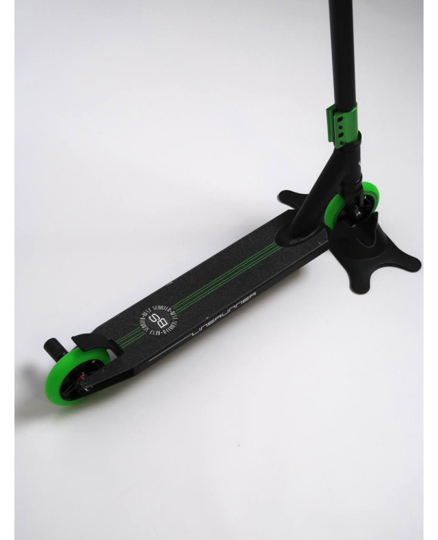 Самокат Best Scooter для дітей LR-71405 алюміній чорний/зелений трюковий LineRunner колеса PU d=110 мм