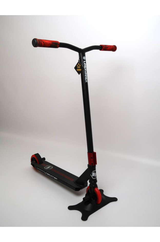 Самокат Best Scooter для дітей LR-71405 алюміній чорний/червоний трюковий Runner колеса PU d=110 мм