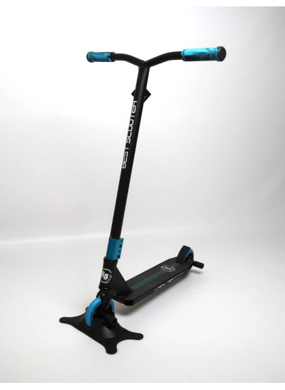 Самокат Best Scooter для дітей LR-82063 алюміній чорний/блакитний трюковий Runner колеса PU d=110 мм
