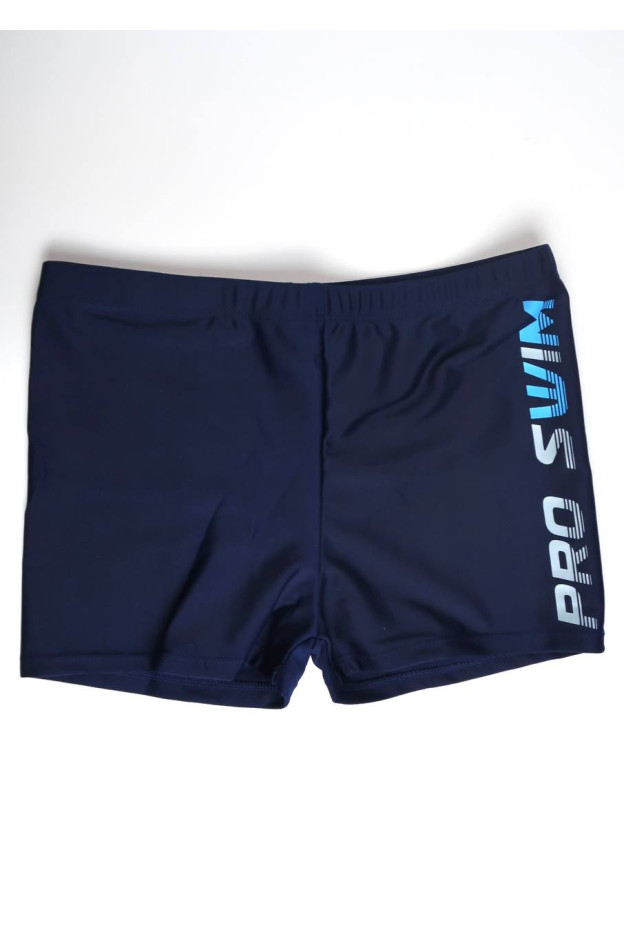 Плавки Look-Fashion для хлопчиків на літо 8320 нейлон синій Pro swim з блакитними літерами 122(р)