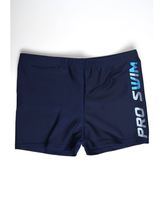 Плавки Look-Fashion для хлопчиків на літо 8320 нейлон синій Pro swim з блакитними літерами 122(р)