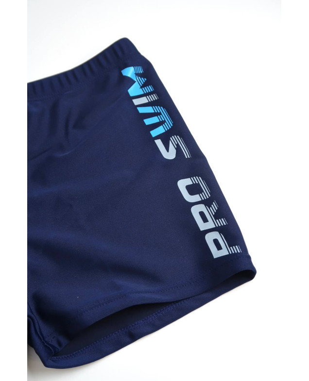 Плавки Look-Fashion для хлопчиків на літо 8320 нейлон синій Pro swim з блакитними літерами 122(р)