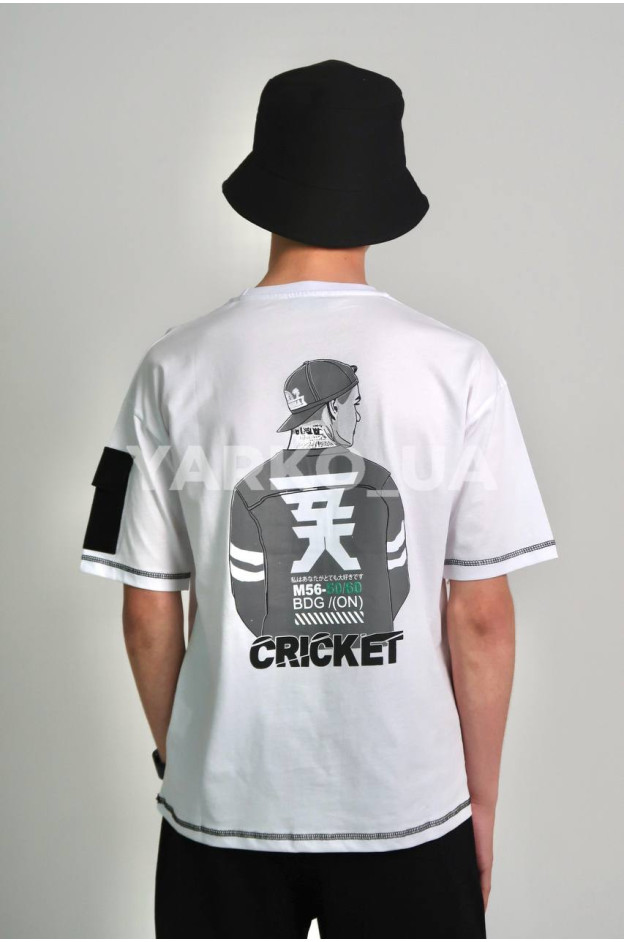 Футболка MAGO для хлопчиків на літо 24-4209 котон білий CRICKET 140(р)
