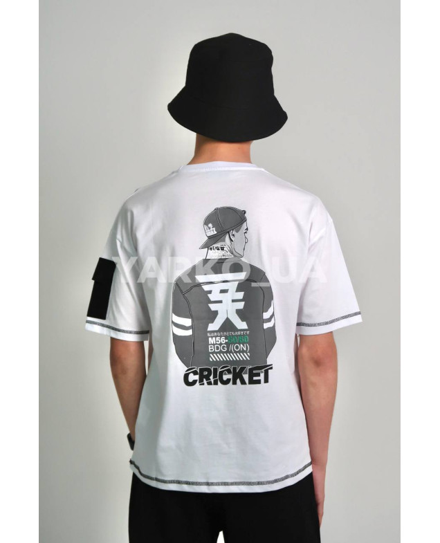 Футболка MAGO для хлопчиків на літо 24-4209 котон білий CRICKET 140(р)