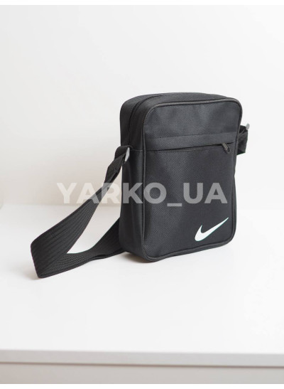 Сумка для хлопчиків на кожен день 996452 текстиль чорний Месенджер Nike емблема 22 х 19 х 6 см
