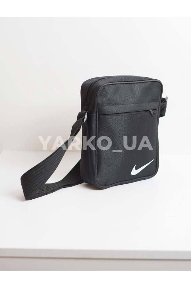 Сумка для хлопчиків на кожен день 996452 текстиль чорний Месенджер Nike емблема 22 х 19 х 6 см