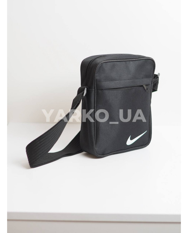 Сумка для хлопчиків на кожен день 996452 текстиль чорний Месенджер Nike емблема 22 х 19 х 6 см