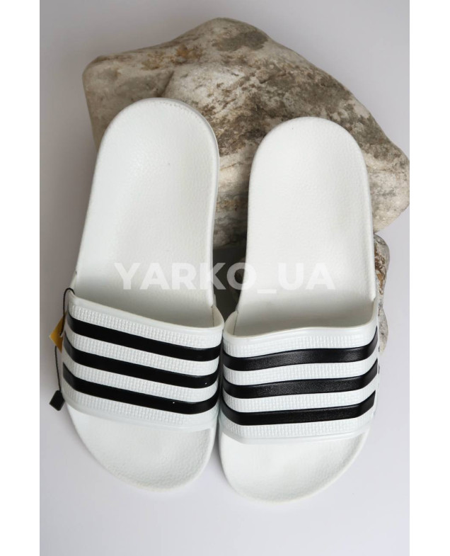 Шльопанці для хлопчиків і дівчат на літо G110-3 піна білий Adidas полоси 39(р)
