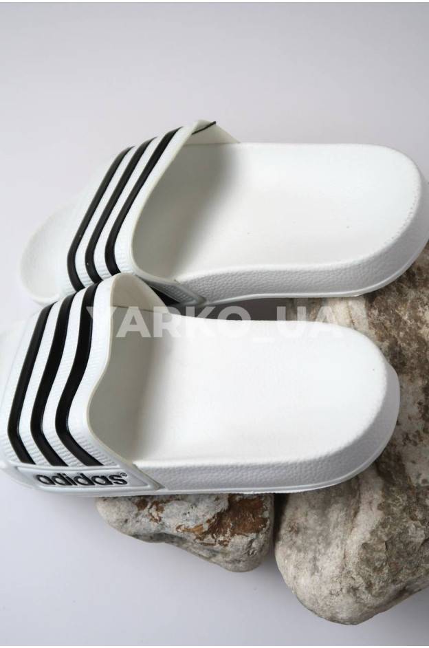 Шльопанці для хлопчиків і дівчат на літо G110-3 піна білий Adidas полоси 39(р)