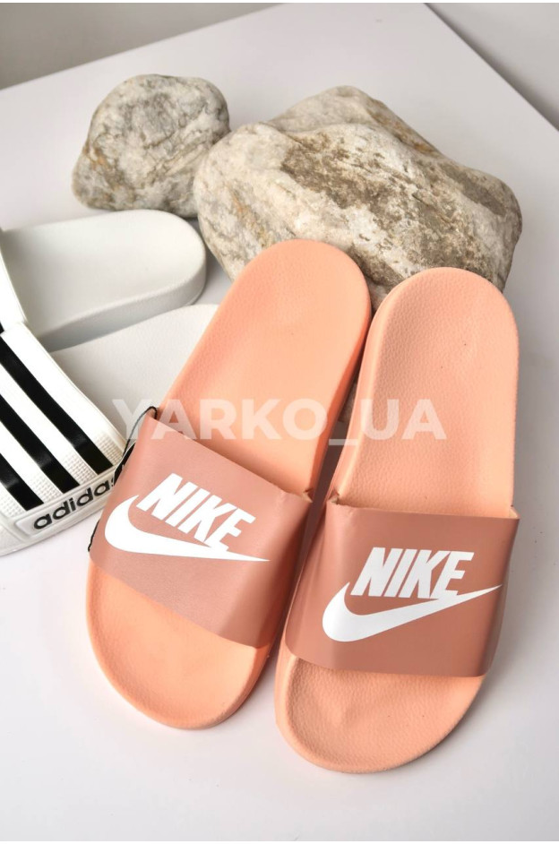 Шльопанці для дівчат на літо G500-4 піна пудра Nike з емблемою 36(р)