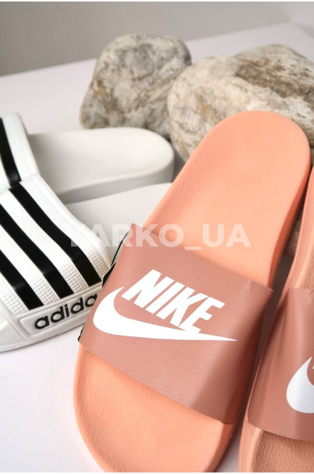 Шльопанці для дівчат на літо G500-4 піна пудра Nike з емблемою 36(р)