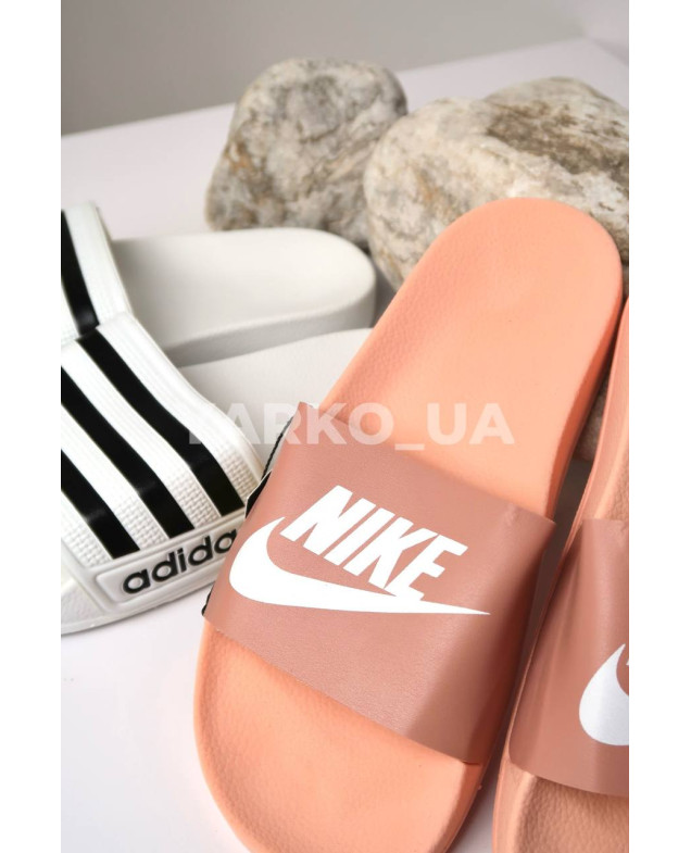 Шльопанці для дівчат на літо G500-4 піна пудра Nike з емблемою 36(р)