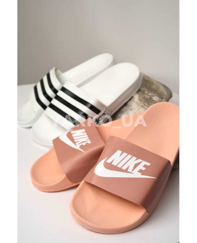 Шльопанці для дівчат на літо G500-4 піна пудра Nike з емблемою 36(р)