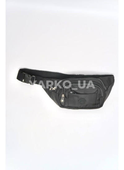 Сумка-бананка для дівчаток на кожен день F0558 нейлон чорний FANCY 33 х 15 х 8 см
