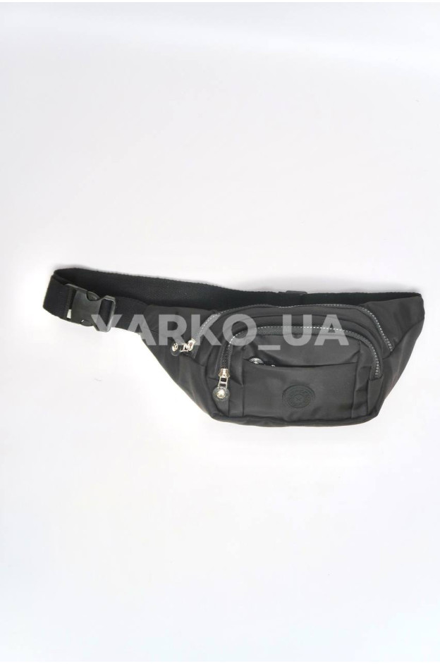 Сумка-бананка для дівчаток на кожен день F0558 нейлон чорний FANCY 33 х 15 х 8 см