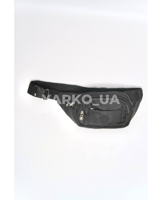 Сумка-бананка для дівчаток на кожен день F0558 нейлон чорний FANCY 33 х 15 х 8 см