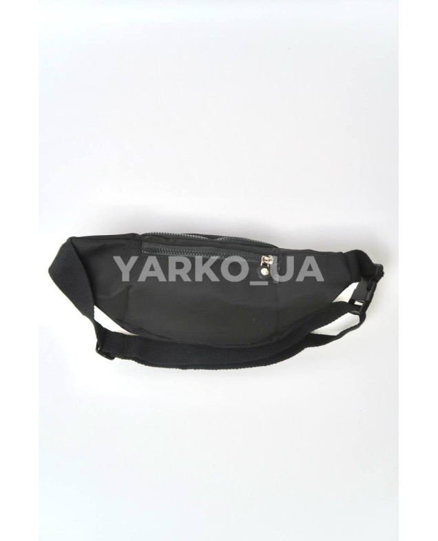 Сумка-бананка для дівчаток на кожен день F0558 нейлон чорний FANCY 33 х 15 х 8 см