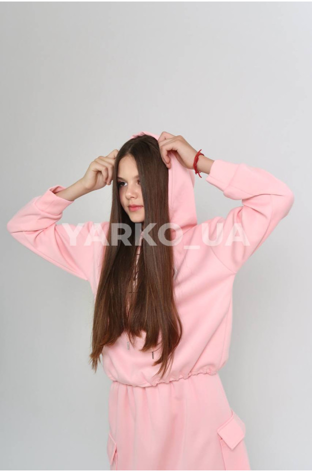 Костюм для дівчаток весна/осінь 996465 котон/пе рожевий Callahan 130(р)