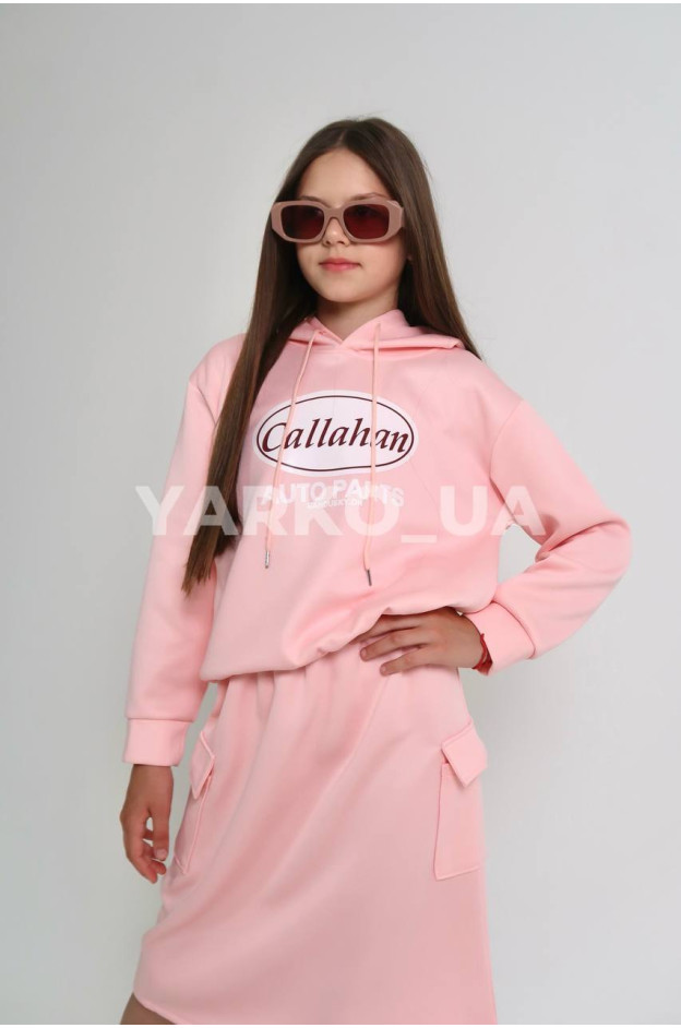 Костюм для дівчаток весна/осінь 996465 котон/пе рожевий Callahan 130(р)