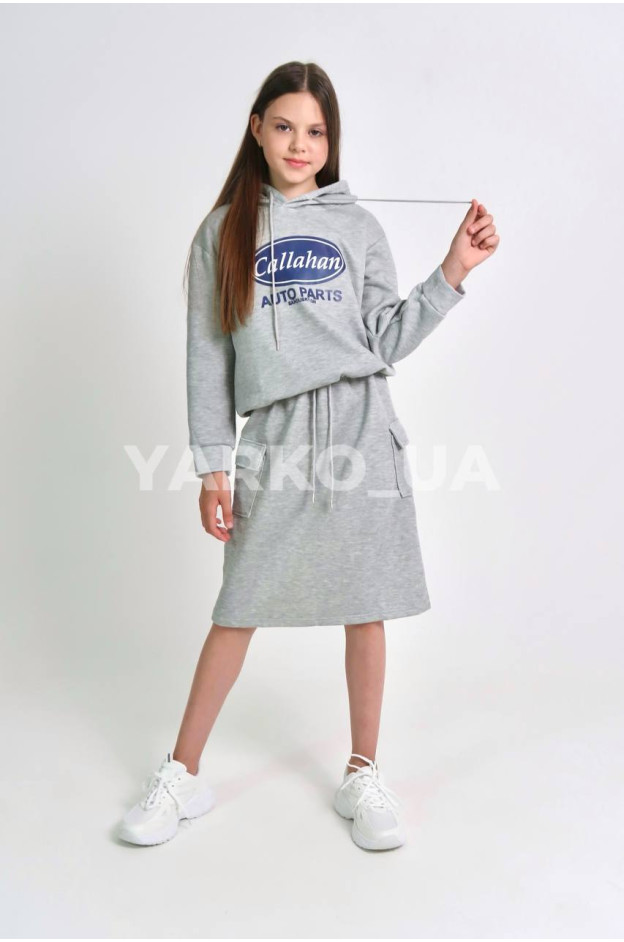 Костюм для дівчаток весна/осінь 996465 котон/пе сірий Callahan 130(р)