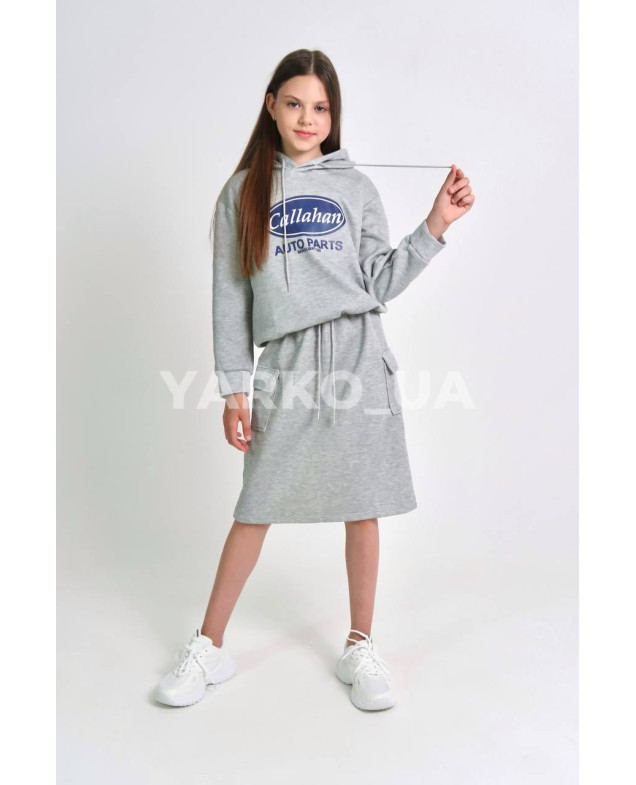 Костюм для дівчаток весна/осінь 996465 котон/пе сірий Callahan 130(р)