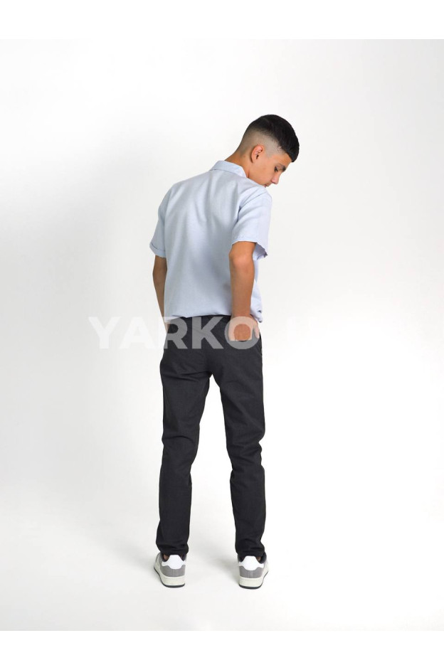 Брюки Looks для хлопчиків у школу весна/осінь 2785C котон сірий меланж класика 134(р)
