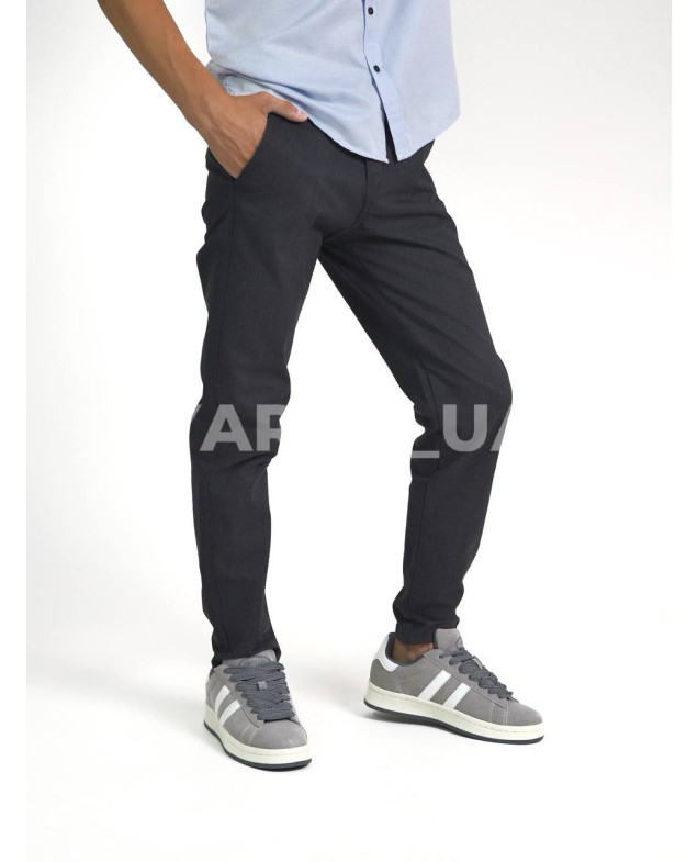 Брюки Looks для хлопчиків у школу весна/осінь 4899G котон сірий меланж класика 164(р)