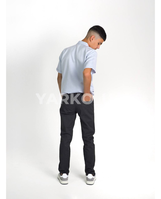 Брюки Looks для хлопчиків у школу весна/осінь 4899G котон сірий меланж класика 164(р)