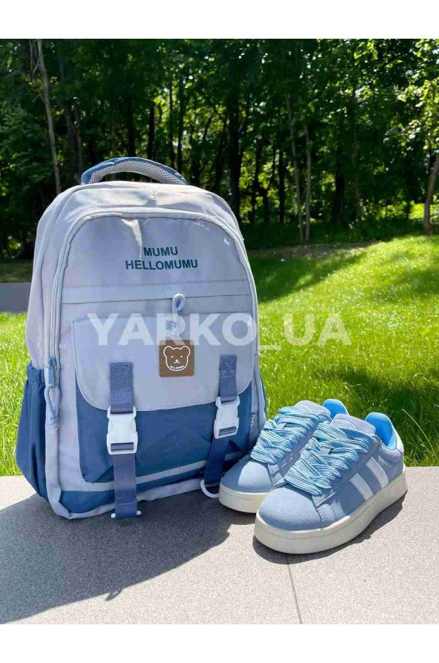 Кросівки Stilli для хлопчиків і дівчаток весна/осінь HB520-12 замш блакитний/білий Campus 39(р)