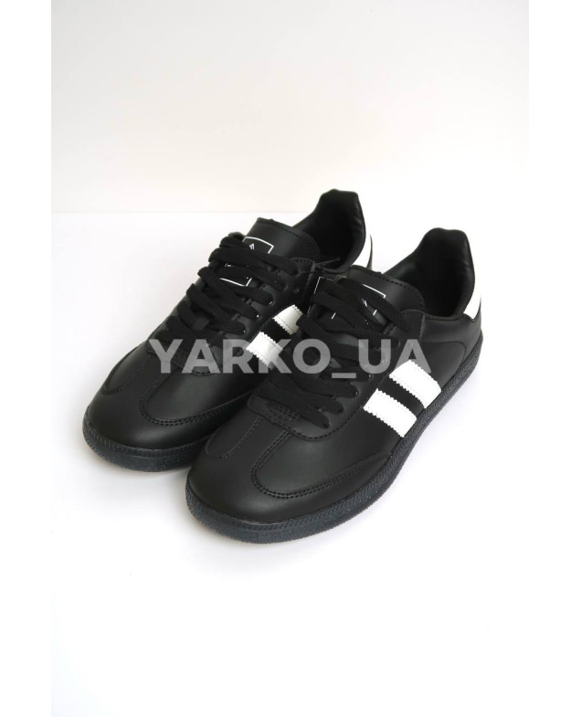 Кросівки Stilli для хлопчиків і дівчаток весна/осінь HB600-6 шкіра чорний/білий Samba 38(р)