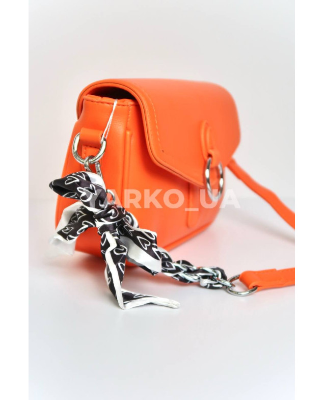 Сумка для дівчаток на кожен день ZH6619 екошкіра оранж застібка кільце 23,5 х 14 х 7 см