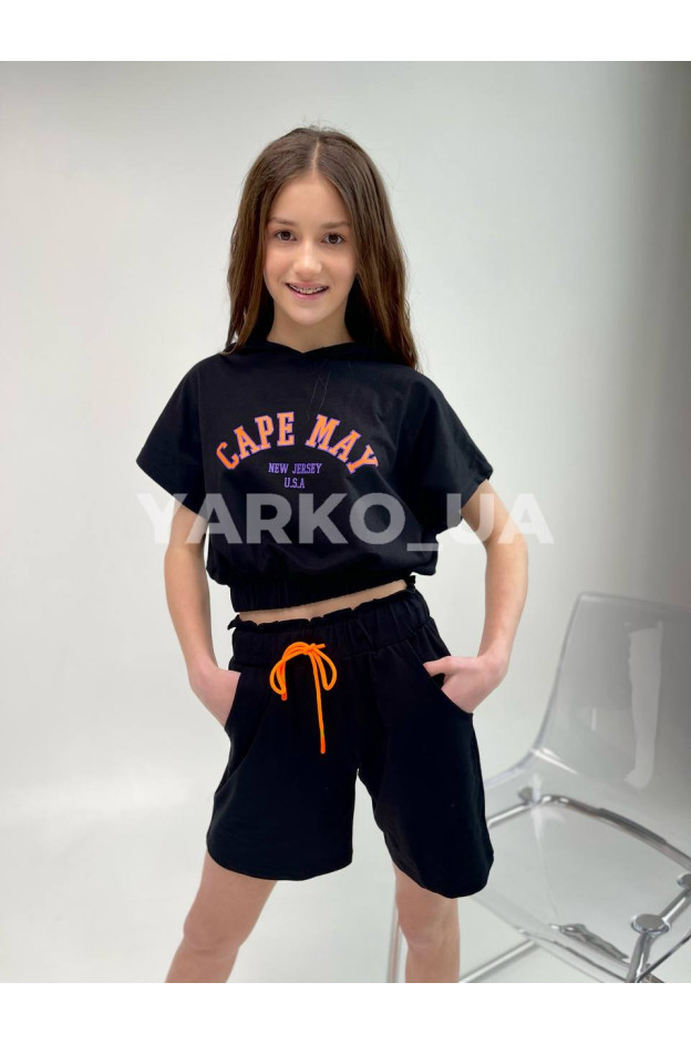 Костюм для дівчаток 5041 з котону електрик CAPE MAY 146(р)