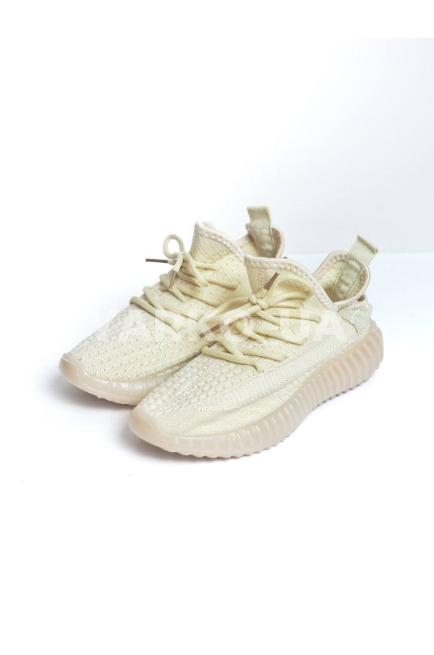 Кросівки GIRNAIVE для хлопчиків і дівчаток на літо A2-5 сітка бежевий Yeezy 32(р)