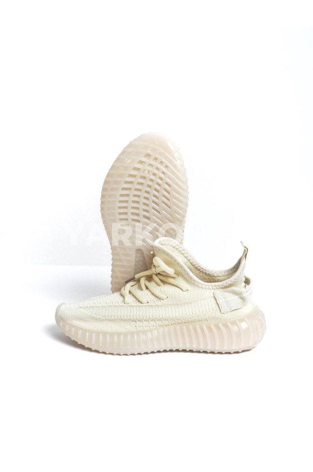 Кросівки GIRNAIVE для хлопчиків і дівчаток на літо A2-5 сітка бежевий Yeezy 32(р)