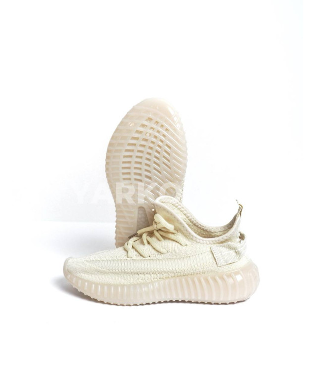 Кросівки GIRNAIVE для хлопчиків і дівчаток на літо A2-5 сітка бежевий Yeezy 32(р)