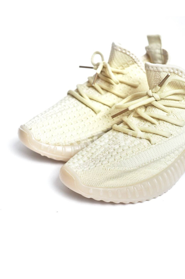 Кросівки GIRNAIVE для хлопчиків і дівчаток на літо A2-5 сітка бежевий Yeezy 32(р)